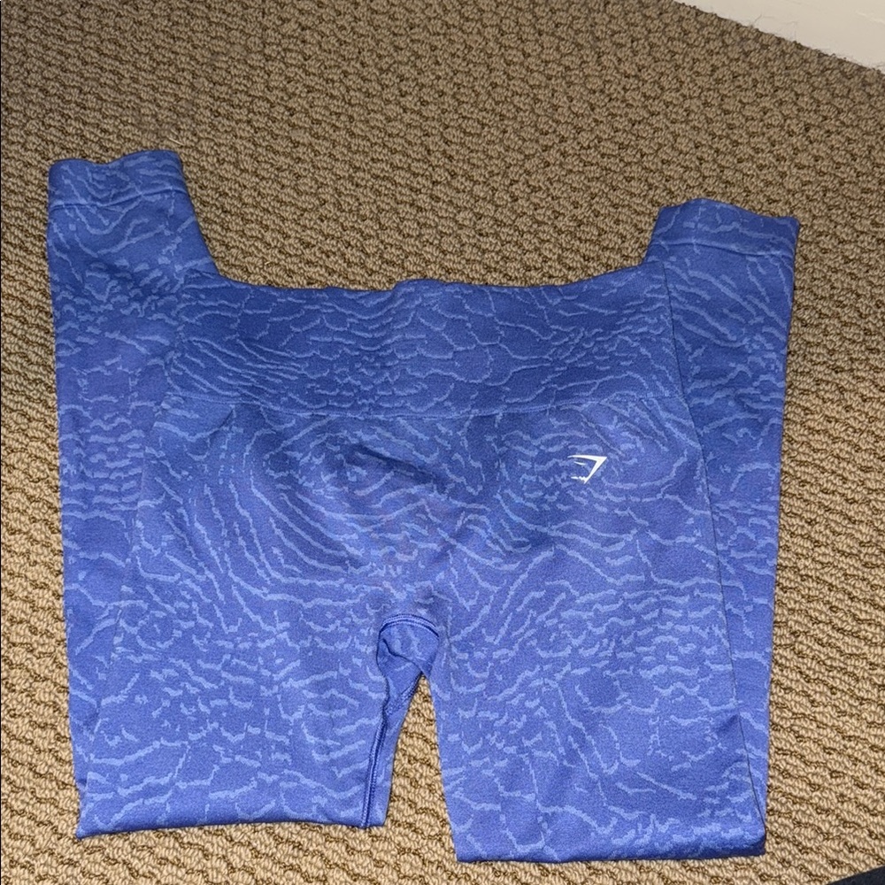 Gymshark Blue Patterned Leggings